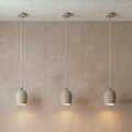 3 Archy Pendant Set — pumice stone, linen cord — More Circular