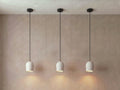 3 Archy Pendant Set — white, black cord — More Circular