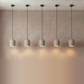 5 Archy Pendant Set — pumice stone, black cord — More Circular