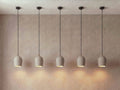 5 Archy Pendant Set — pumice stone, black cord — More Circular
