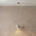 Archy Pendant Mini — pumice stone, linen cord — More Circular