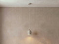Archy Pendant Mini — pumice stone, linen cord — More Circular