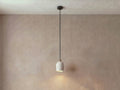 Archy Pendant Mini — white, black cord — More Circular