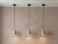 3 Archy Pendant Set — pumice stone, black cord — More Circular