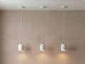 3 Archy Pendant Set — white, linen cord — More Circular