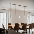 Circular lamps for living room 3 medium and 2 small rail set in white more circular 2024.