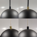 Sustainable circular lighting fixtures 5 black archy cluster set with long cord more circular 2024.