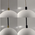 Circular contemporary lighting 5 white archy cluster set with long cord more circular 2024.